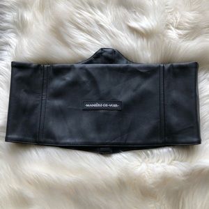 Maniere De Voir • Vegan Leather Bandeau Top